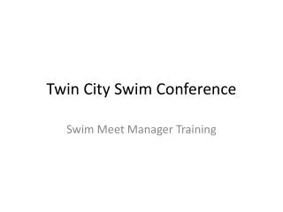 Twin City Swim Conference
