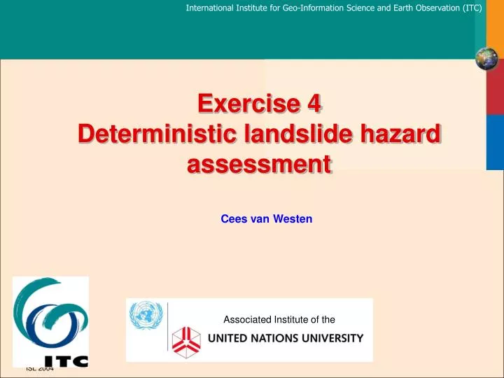 exercise 4 deterministic landslide hazard assessment
