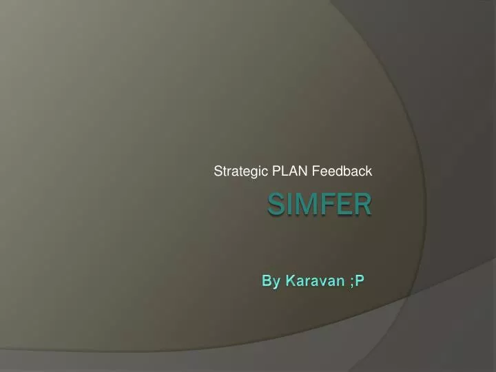 strategic plan feedback
