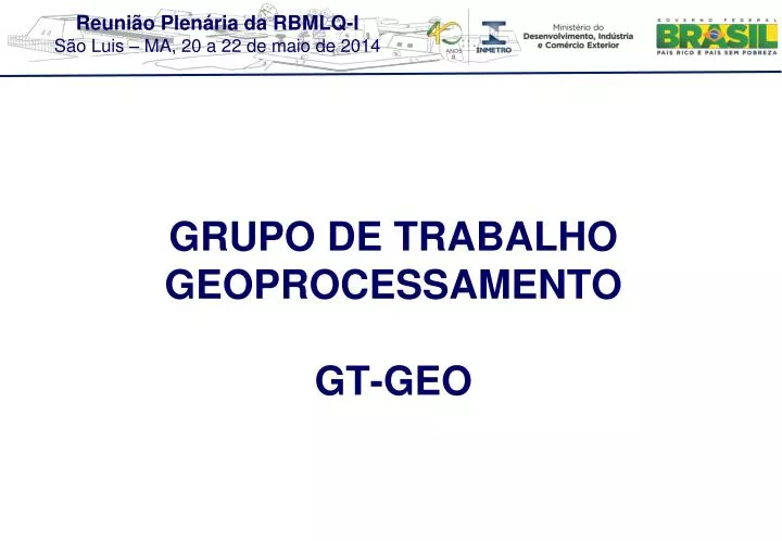 grupo de trabalho geoprocessamento gt geo