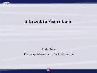 a k zoktat si reform