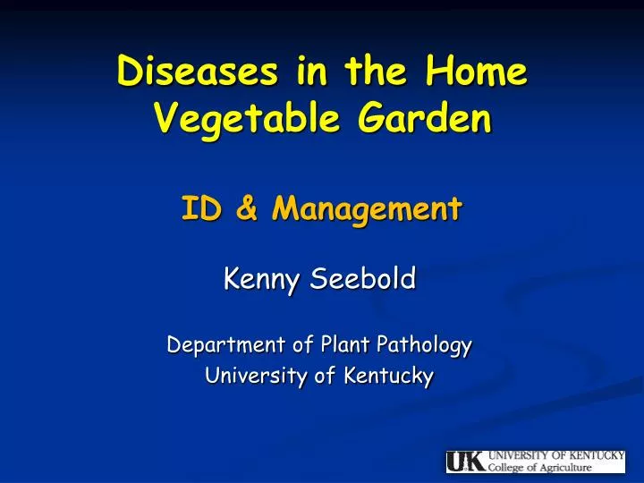 diseases in the home vegetable garden id management