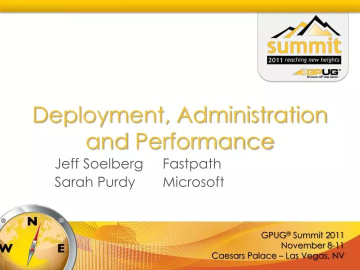 deployment administration and performance