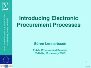 Introducing Electronic Procurement Processes