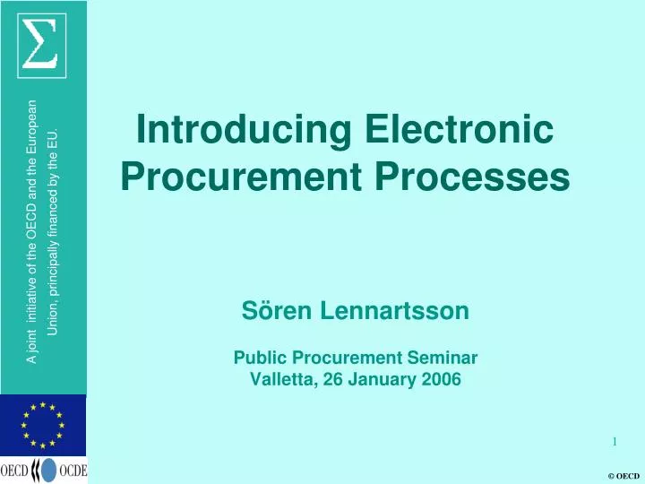 introducing electronic procurement processes