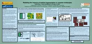 Modeling the impacts of habitat fragmentation in complex landscapes