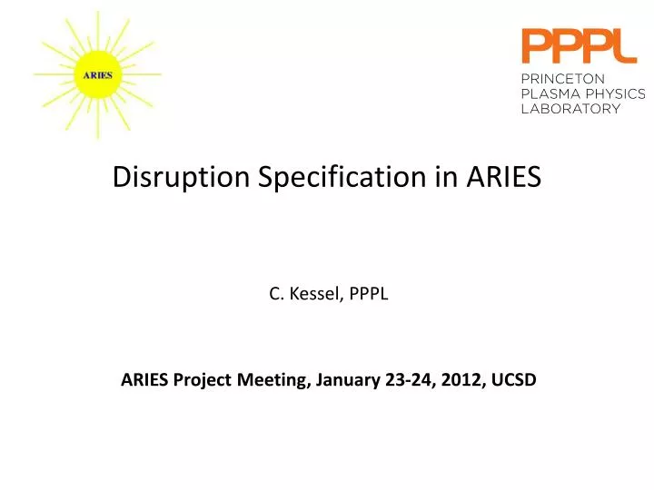 disruption specification in aries