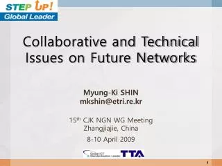 Collaborative and Technical Issues on Future Networks