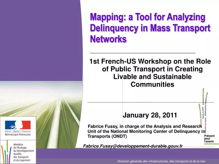 mapping a tool for analyzing delinquency in mass transport networks