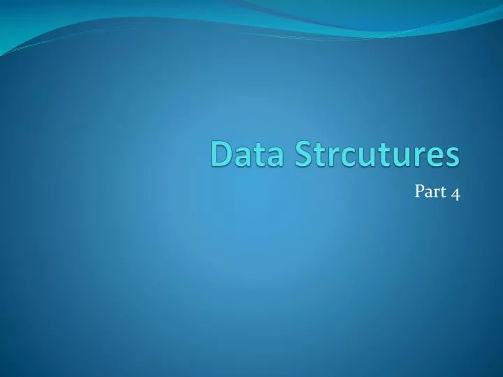 data strcutures