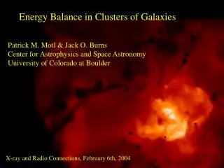 Energy Balance in Clusters of Galaxies