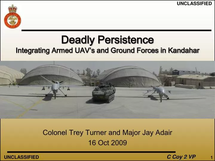 deadly persistence integrating armed uav s and ground forces in kandahar