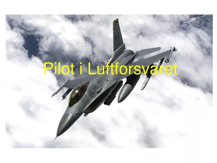 pilot i luftforsvaret