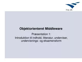 objektorienteret middleware