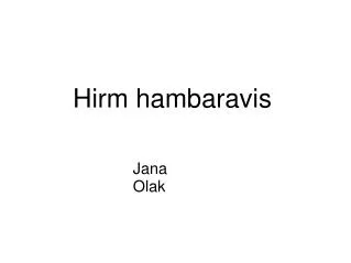 hirm hambaravis