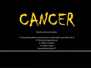 cancer