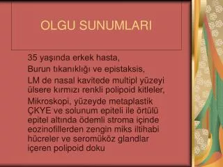 olgu sunumlari
