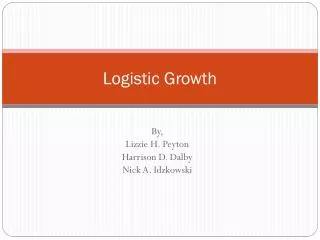 Logistic Growth