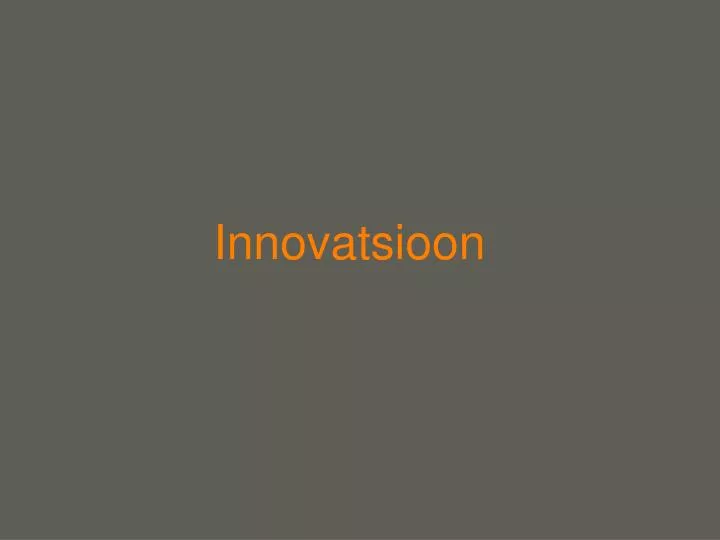 innovatsioon