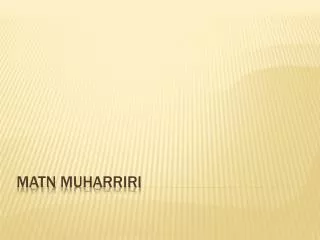 matn muharriri