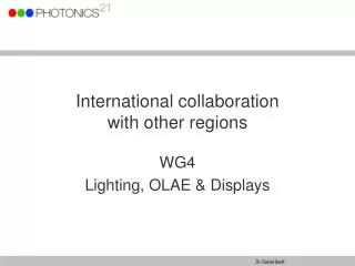 International collaboration with other regions