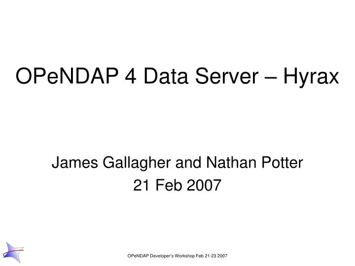 opendap 4 data server hyrax
