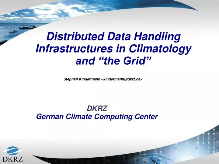 dkrz german climate computing center
