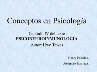 conceptos en psicolog a