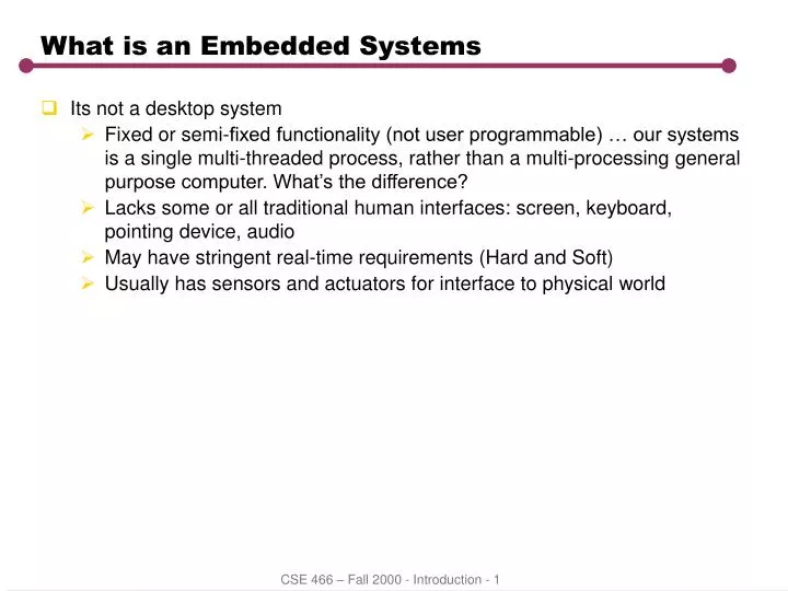 what is an embedded systems