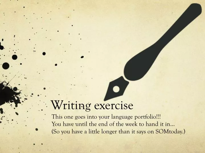 writing exercise