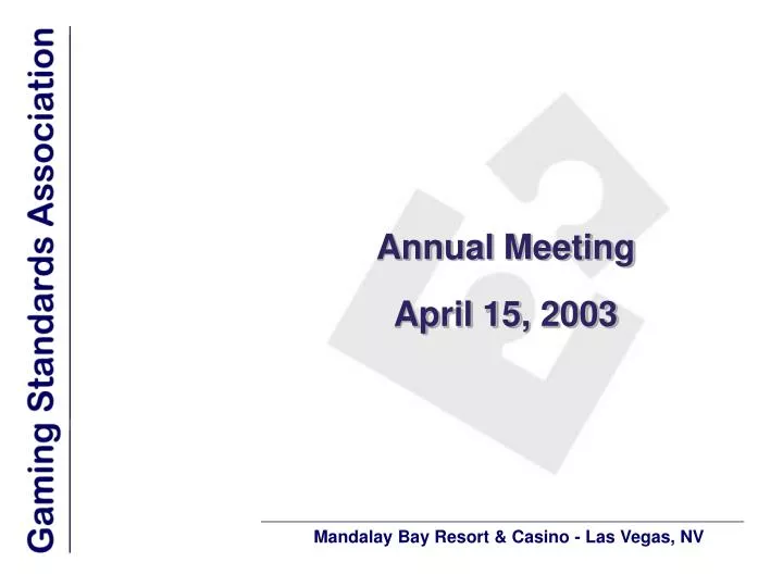 annual meeting april 15 2003