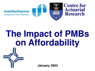 The Impact of PMBs on Affordability
