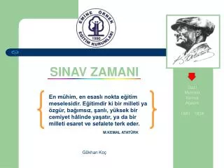 sinav zamani