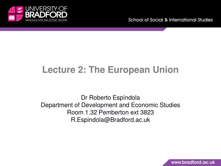 lecture 2 the european union