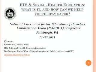HIV &amp; Sexual Health Education: what is it, and how can we help youth stay safer?