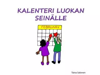 kalenteri luokan sein lle
