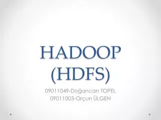 hadoop hdfs