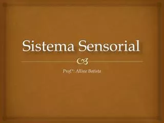 sistema sensorial