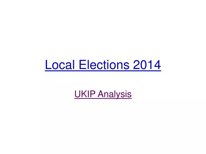 local elections 2014