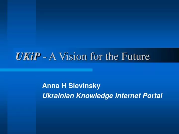 ukip a vision for the future