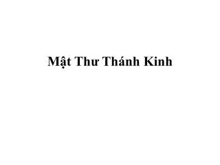 m t th th nh kinh