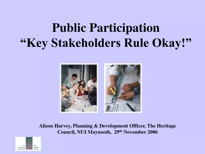 public participation key stakeholders rule okay