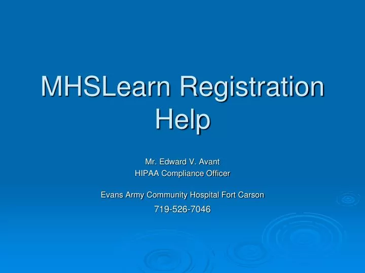 mhslearn registration help