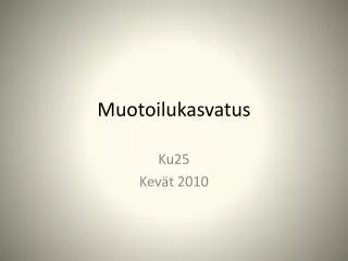 muotoilukasvatus