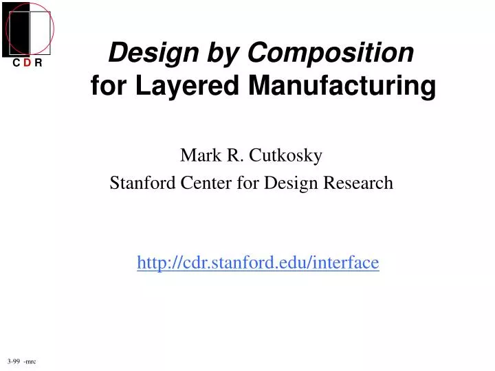 design by composition for layered manufacturing