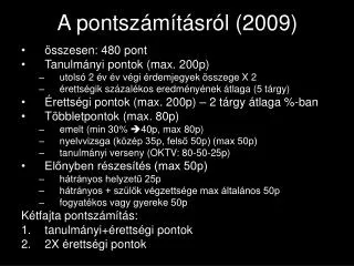 a pontsz m t sr l 2009