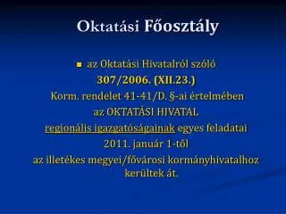 oktat si f oszt ly