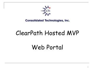 ClearPath Hosted MVP Web Portal