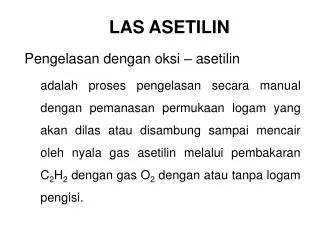 las asetilin