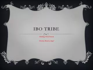 Ibo Tribe